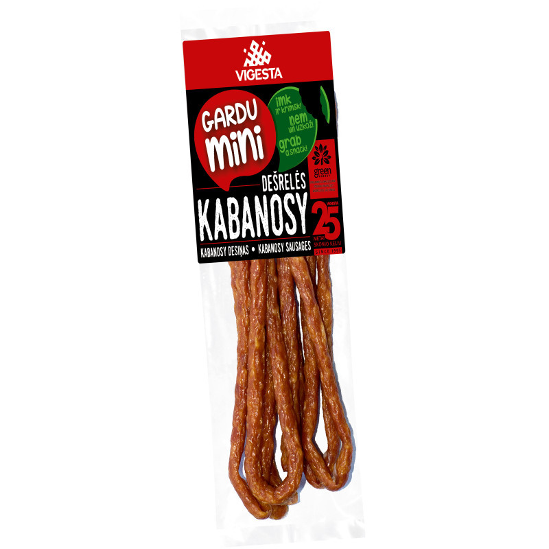Vītinātas desiņas Kabanosy 100g (16.07.26) Lietuva