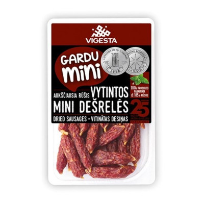 Vītinātas desiņas Gardu Mini 175g (31.07.26) Lietuva