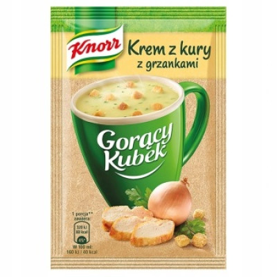 Vistas krēmzupa ar grauzdiņiem KNORR CAS 16g (02.27) Vācija