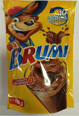 Kakao dzēriens BRUMI ar vitamīniem un kalciju 150g 1/10 (16.09.27) Polija