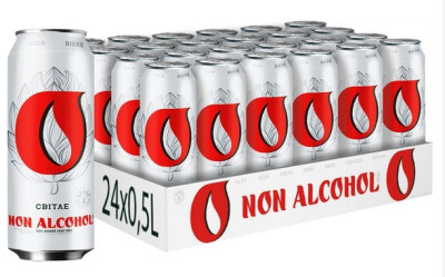 Bezalkoholisks alus Obolon 0.4% 0,5L CAN DEPOZĪTS 0.10eur 1/24 (17.03.27) Ukraina