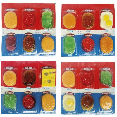 Želejkonfektes Hamburger gummy candy 30*12g Ķīna