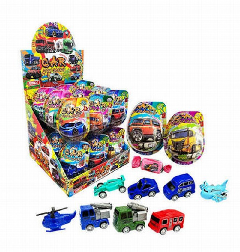 Ola ar pārsteigumu CAR TOY CANDY 5g*18gb(01.09.28)Ķīna