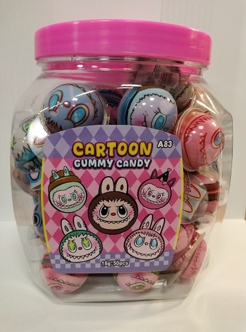 Želejkonfektes Cartoon Gummy 50gbx18g (22.09.28) Ķīna