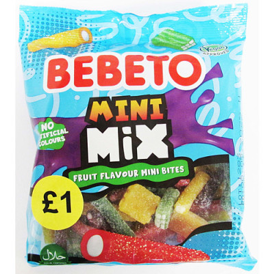 Želejkonfektes Bebeto Mini Mix 130g (25.10.27) Turcija
