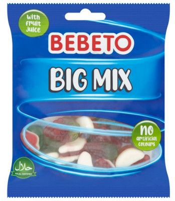 Želejkonfektes Bebeto Big Mix 150g (21.09.27) Turcija