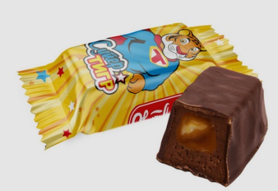 Glazētas konfektes SUPER TIGR 500g 1/8