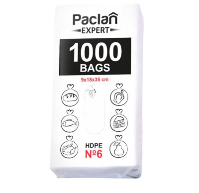 Pārtikas maisiņi 1000gab 18x35cm 5mkr 1010g