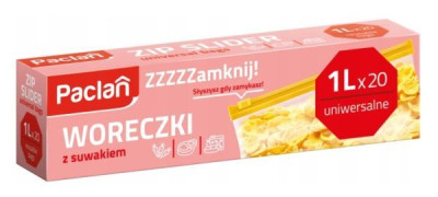 Maisiņi produktu saldēšanai Slider ZIP 1L 20gb 86g