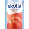 Viegli gāzēts ūdens ar persiku aromātu Akvile 0.6L DEPOZĪTS 0.10eur 1/12 (21.02.27) Lietuva