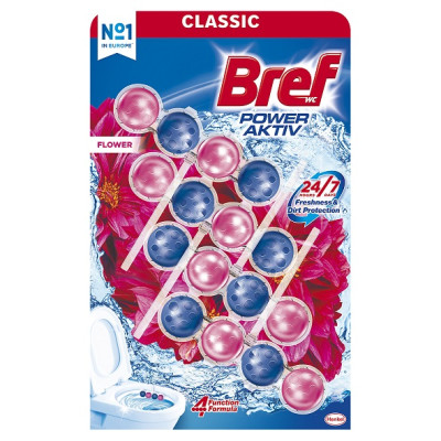 Tualetes bloks Bref Power Activ Flowers 3x50g Serbija