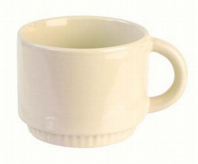 Krūze 210ml keramika,krēmkrāsa 1/12
