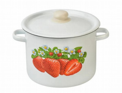 Katls ar vāku 5.5L emalja ar zīmējumu(1/4)