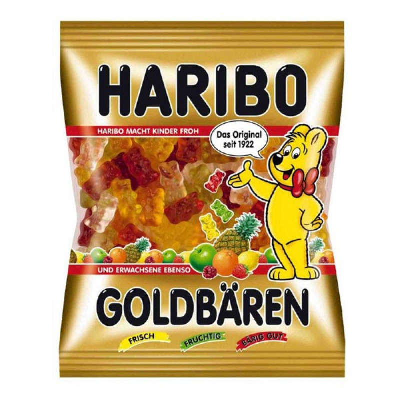 Želejkonfektes HARIBO Goldbears (lācīši) 100g (30.09.27) Vācija