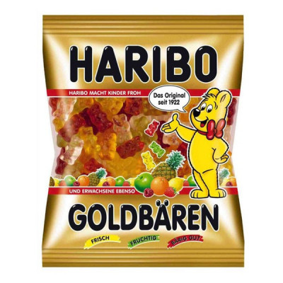 Želejkonfektes HARIBO Goldbears (lācīši) 100g (30.09.27) Vācija