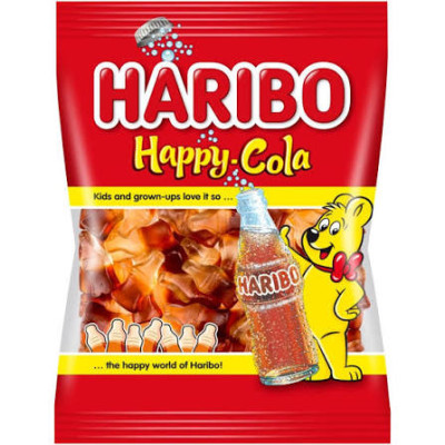Želejkonfektes HARIBO Happy-Cola 100g (31.07.27) Austrija