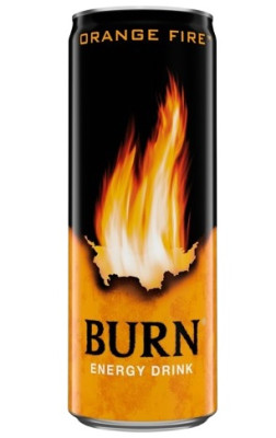 Enerģijas dzēriens BURN Orange Fire 0.25L DEPOZĪTS 0.10eur 1/12 (08.2027) Īrija