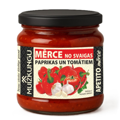 Paprikas un tomātu mērce APETITO Muižkungu 465g 1/12 (03.10.28) Armēnija