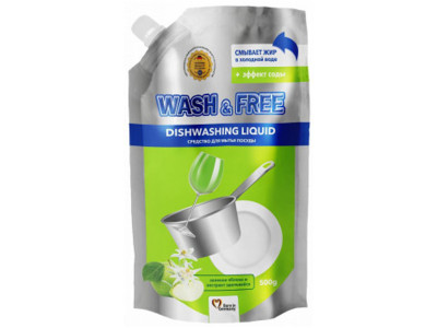 Trauku mazgāšanas līdzeklis Wash&Free ābolu 480ml (02.03.29) Vācija