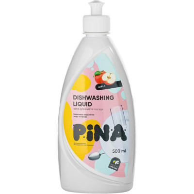 Trauku mazgāšanas līdzeklis PINA ar ābolu aromātu 500ml (30.01.28) UKraina