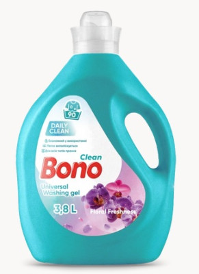 Universāls gēls veļas mazgāšanai BONO CLEAN Floral Freshness 3.8L (15.07.28) Ukraina
