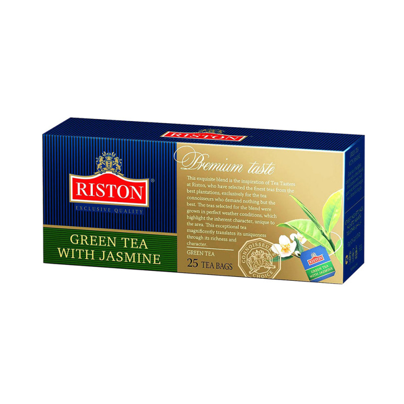 Zaļā tēja maisiņos ar jasmīnu aromātu Green Jasmin Riston 25x2g () Šrilanka