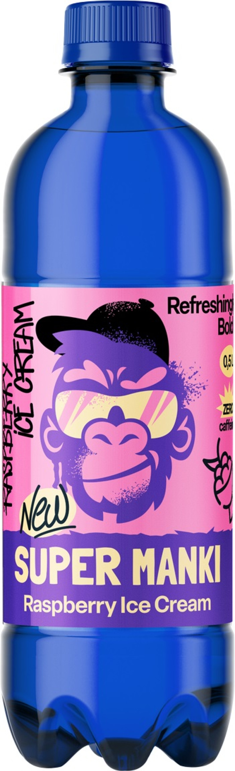 Limonāde Super manki Raspberry Ice Cream 0.5L DEPOZĪTS 0.10eur 1/12 (14.10.26) Igaunija