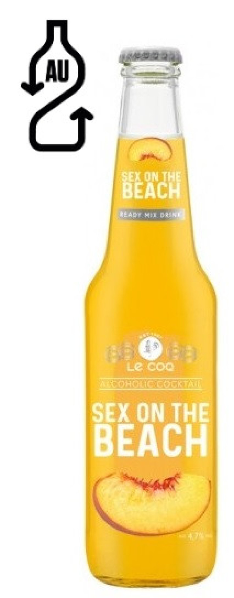 Kokteilis Cēsu Sex on the Beach 0.33L 4.7% ((31.07.28) DEPOZĪTA maksa 0.10 eiro Igaunija