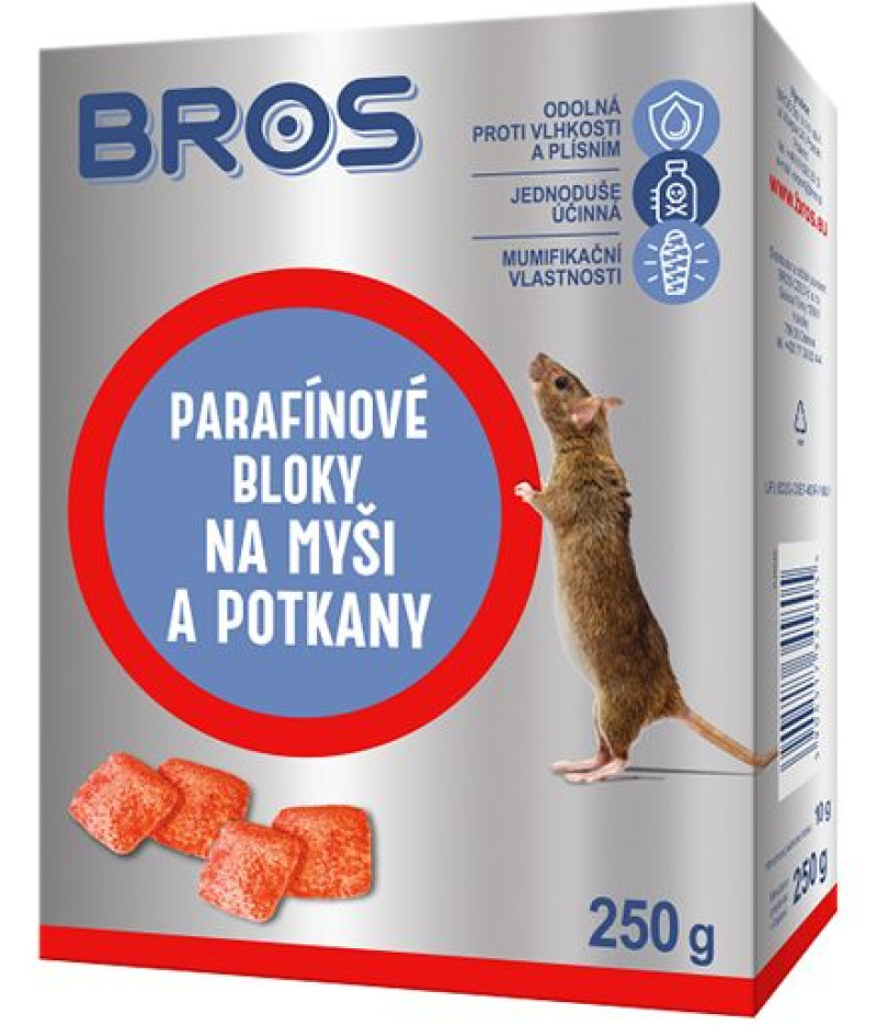 Peļu un žurku inde briketēs BROS 250g () Polija
