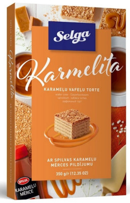 Vafeļu torte Laima Karmelita 350g (26.02.27) Latvija