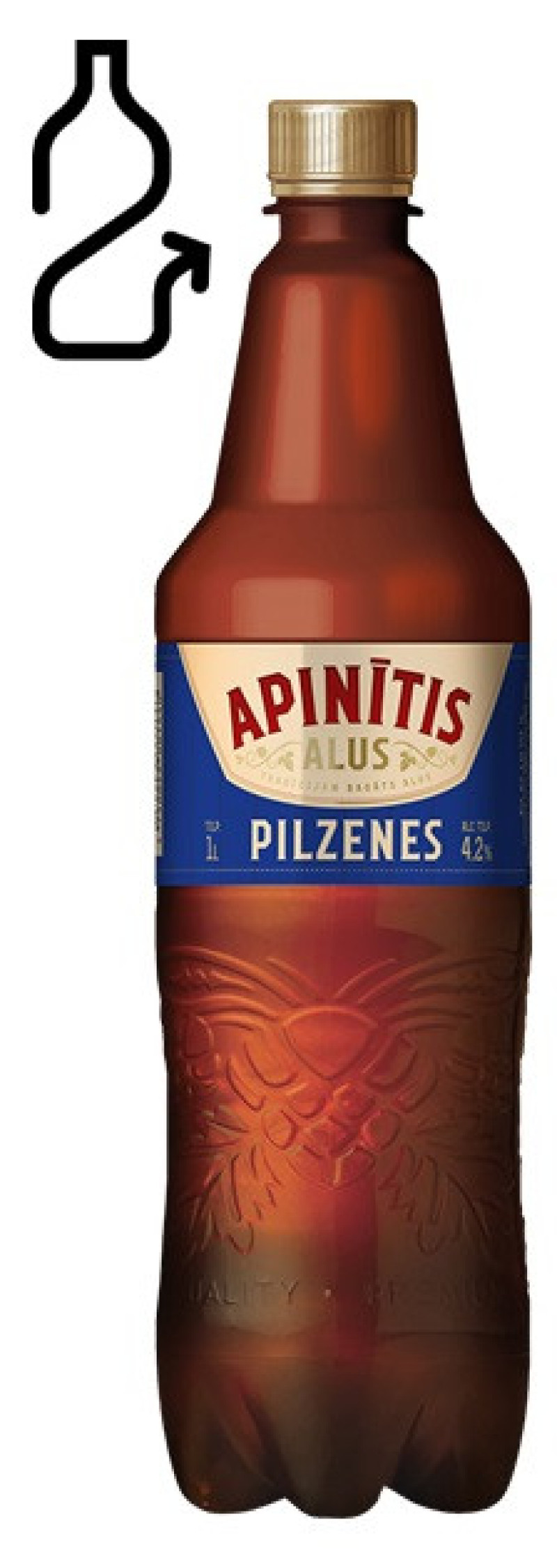 Alus Aldara Apinītis Pilzenes 4.2% 1L DEPOZĪTS 0.10eur 1/6 (10.11.26) Eiropas Savienība