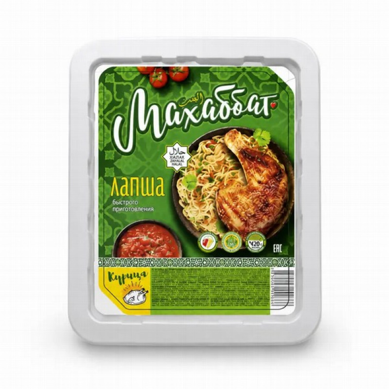 Nūdeles Lapša Mahabbat ar vistas garšu 90g (25.05.27) Kazahstāna