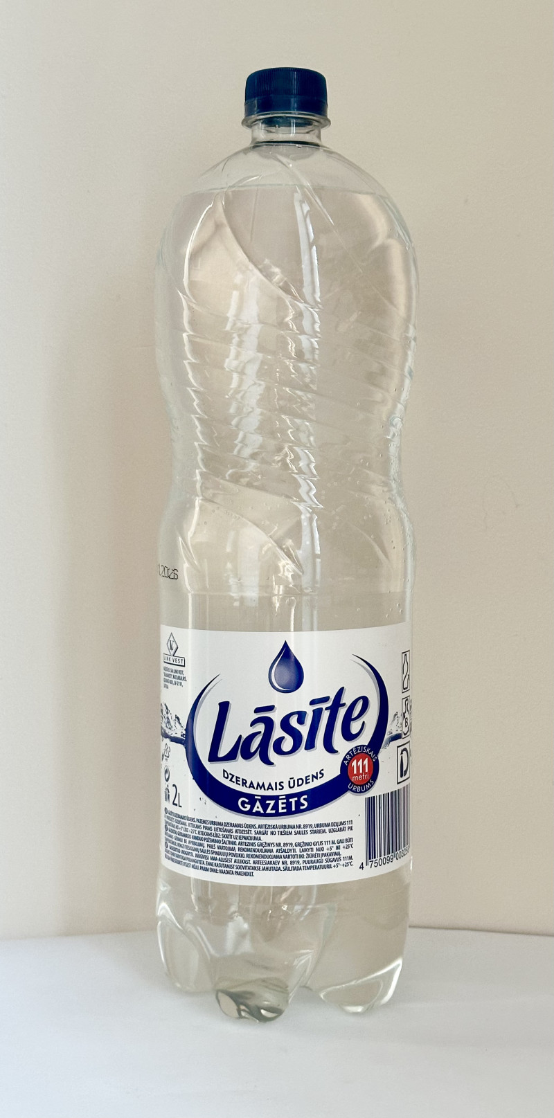 Minerālūdens Lāsīte gāzēts 2L DEPOZĪTS 0.10eur 1/6 (14.07.27) Latvija 