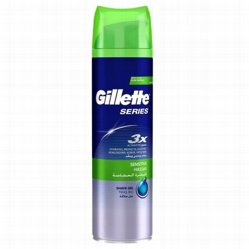 Skūšanās želeja Gillette Sensitive Series 200ml