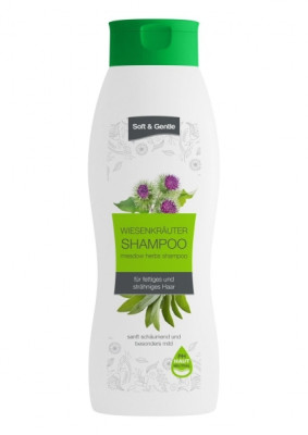 Šampūns taukainiem matiem Soft&Gentle ar pļavas zāļu aromātu 1L () Vācija