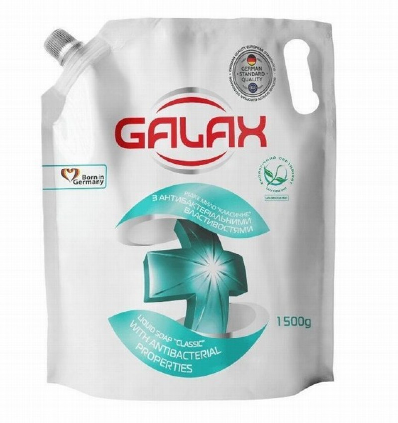 Šķidrās ziepes GALAX antibakteriālais 1.5l DOYPAC (05.05.28)  Ukraina
