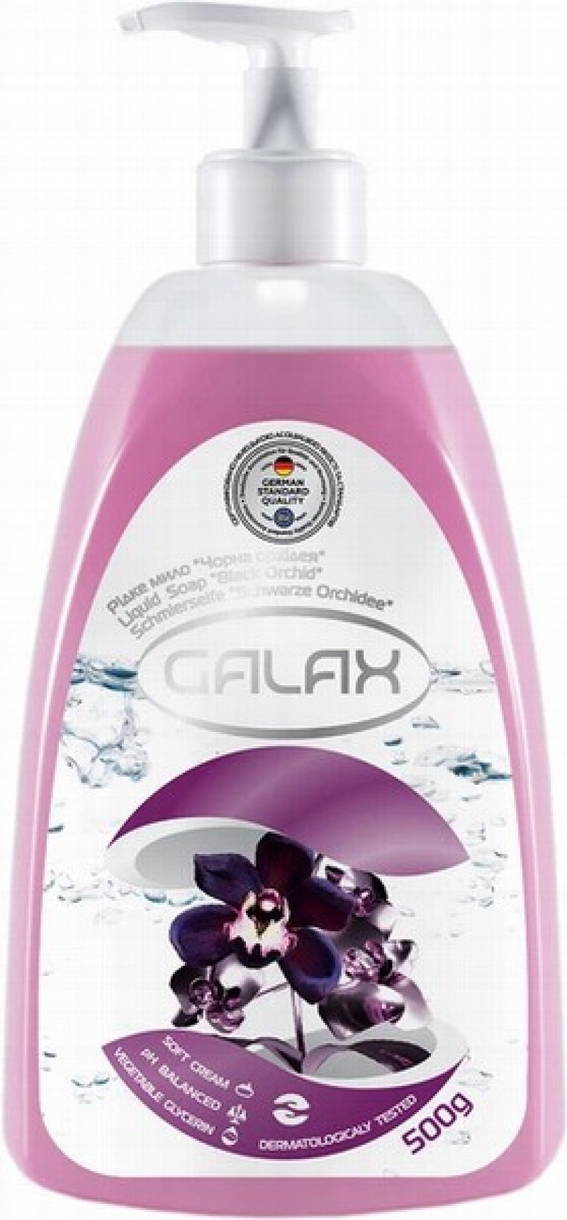 Šķidrās ziepes GALAX Black Orchid 0.5l (13.09.28) Ukraina