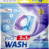 Veļas mazgāšanas kapsulas Pro Wash 15gb kalnu svaigums (0.18 eur/gb) (14.12.27)