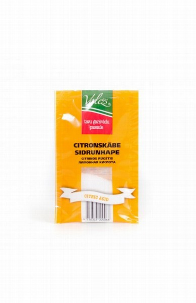 Valežs citronskābe 25g 1/10 (25.08.28) Ķīna