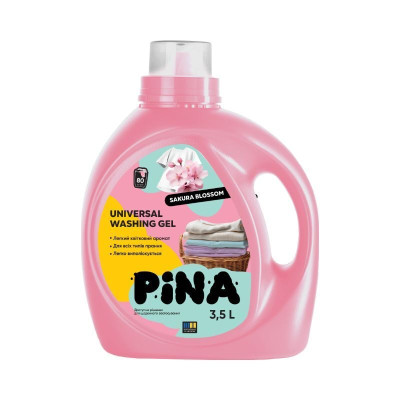 Gēls veļas mazgāšanai PINA ar sakuras ziedu aromātu 3.5L (14.07.28) Ukraina