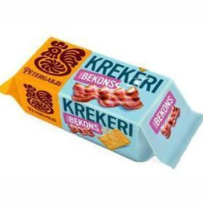 Krekeri Pētergailis ar kūpināta bekona garšu 72g (15.07.27) Lietuva