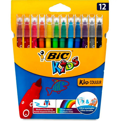 Krāsainie flomasteri BIC Felt Pens Coleur 12 gab. Tunisija