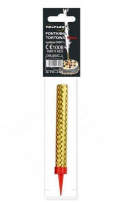 Svece-strūklaka zelta 12cm 16g 