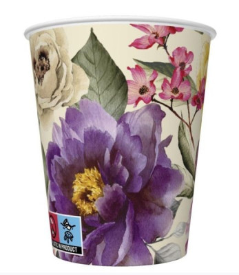 Papīra glāzes ar rudens motīviem 250ml 8gab 1/12
