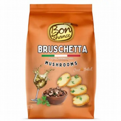 BRUSCHETTA maizes čipsi ar sēņu garšu 70g(05.02.27) Lietuva