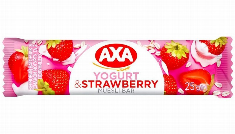 Batoniņš AXA, ar jogurtu un zemenēm, 25g (12.03.27) 1/24 Ukraina