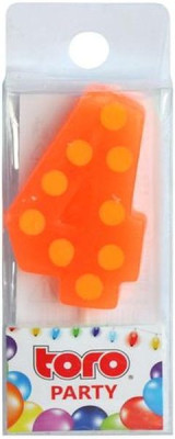 Jubilejas svecīte skaitlis 4 (1/24)