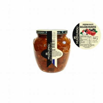 Muižkungu Baklažānu delikatese 490g 1x12 () Latvija