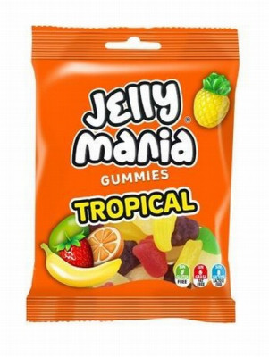 Želejkonfektes Jake Jellymania Tropical 100g(04.28)