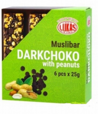 Batoniņš Muslibar Darkchoko ar zemesr.(6*25g)150g (23.04.27)Ukraina